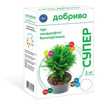 Супер Добриво для туї та інших ландшафтних багаторічників 1кг Сд343460 фото