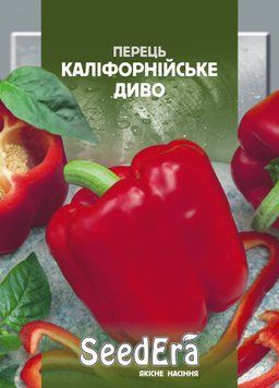 Насіння Перець солодкий Каліфорнійське диво Seedera, 0,2 г 4823073704073 фото