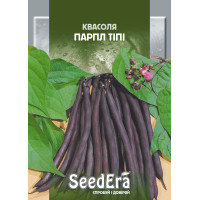 Семена Фасоль спаржевая кустовая ПАРПЛ ТИПИ Seedera, 20 г (фиолет,)