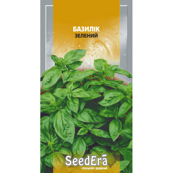Семена Пряно-ароматическая культура БАЗИЛИК ЗЕЛЕНЫЙ Seedera, 5 г
