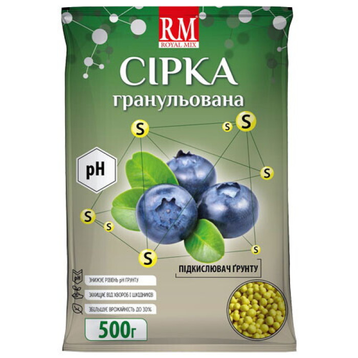 Сера гранулированная 500г