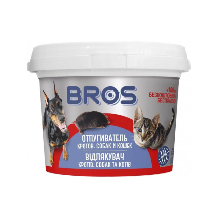 Отпугиватель кротов, собак и кошек BROS 450 г